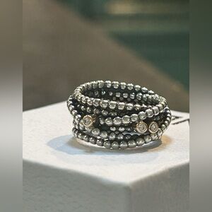 PANDORA ENTANGLED BEAUTY RING DIAMOND 14K STERLING SILVER .925 size 5